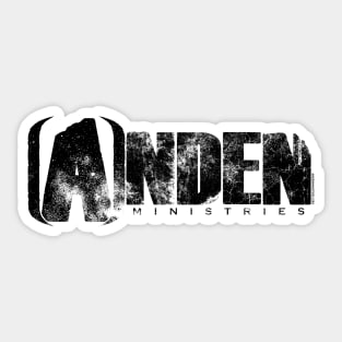 Anden Ministries Logo Black Distressed Sticker